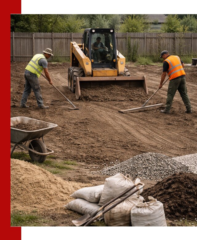 Выравнивание участка под строительство и благоустройство в Саянске