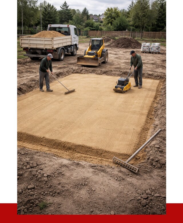 Устройство песчаной подушки в Саянске от 4578 р. ПРОНЕРУДСск